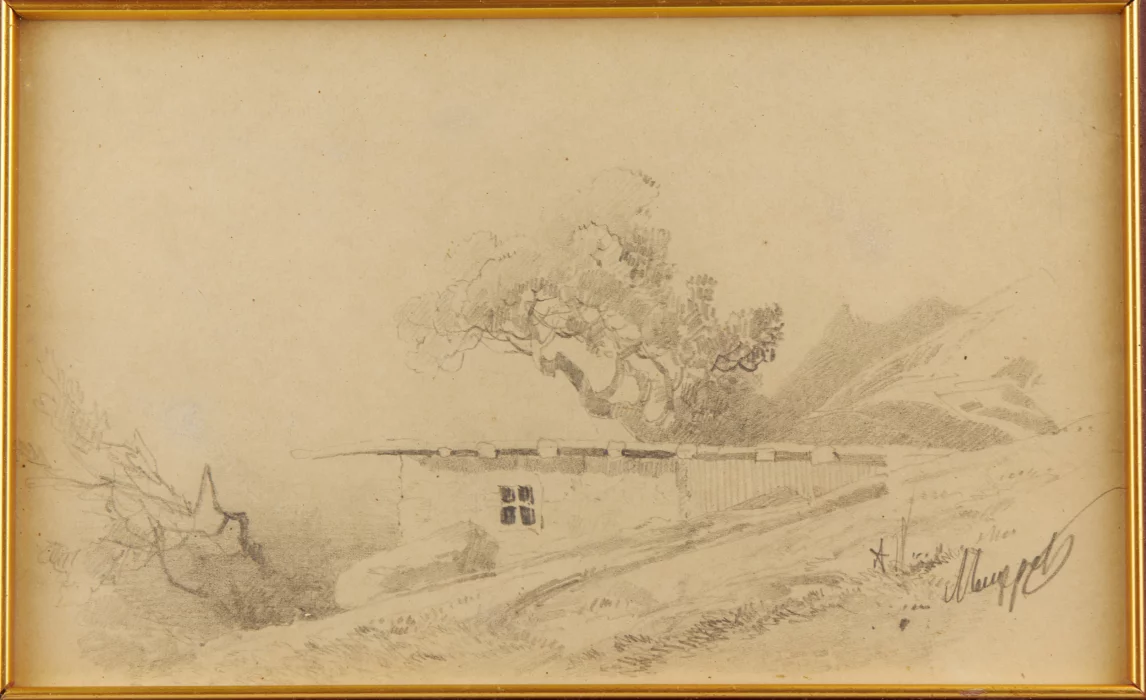 Crimean landscape. Meshchersky Arseny Ivanovich. Rubezh of the 19-20th centuries. 