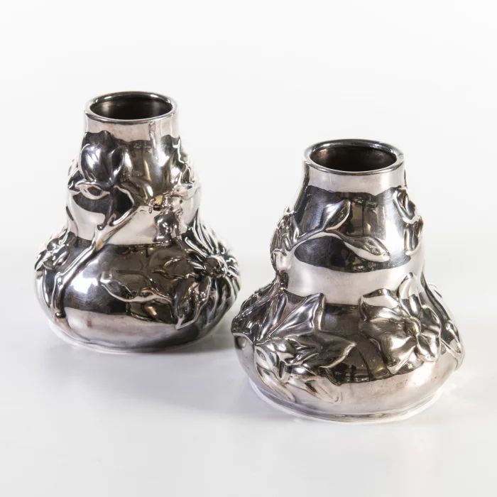 A pair of silver vases. TIFFANY & Co. 1906-1913 