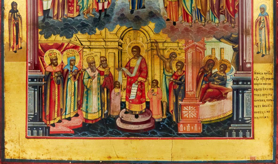 The image of the Protection of the Most Holy Theotokos. Mid-third quarter of the 19th century.