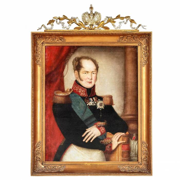 Romāns Maksimovičs Volkovs. Krievijas cara Aleksandra I portrets, 19. gadsimta pirmais ceturksnis. 