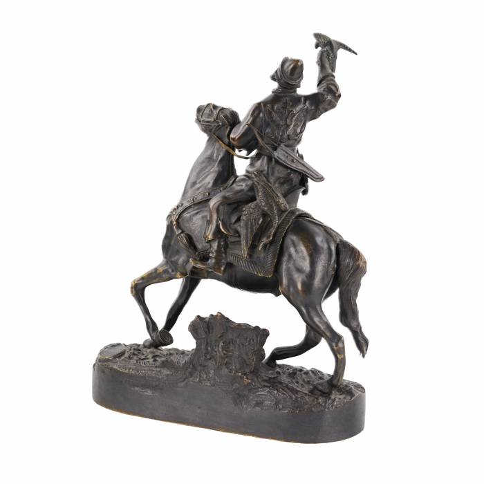 Bronze sculpture of the Tsars Falconer. Model E. Lancer. RUSSIA 