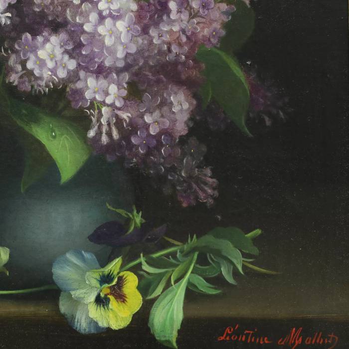 Still life Lilac. Léonine MATHA. The turn of the 19th-20th century. 