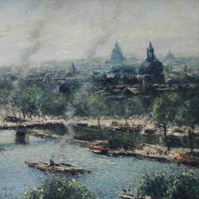 Ludolf Liberts (1895-1959) Les quais de Seine à Paris. 