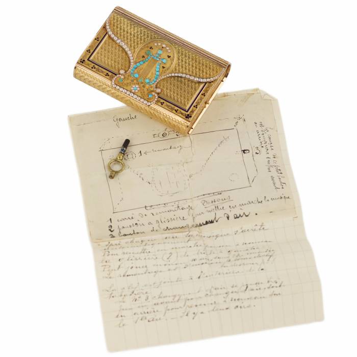 Musical gold box, Jean-George Rémond & Co, Geneva, around 1804-1812.