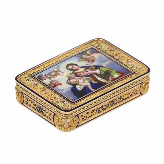 GOLDEN SNUFFBOX. JOHANN DANIEL BERNEAUD. Switzerland, Geneva circa 1820-1830 