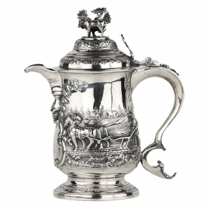 George III Sterling Silver Jug by John Deacon, London, 1772