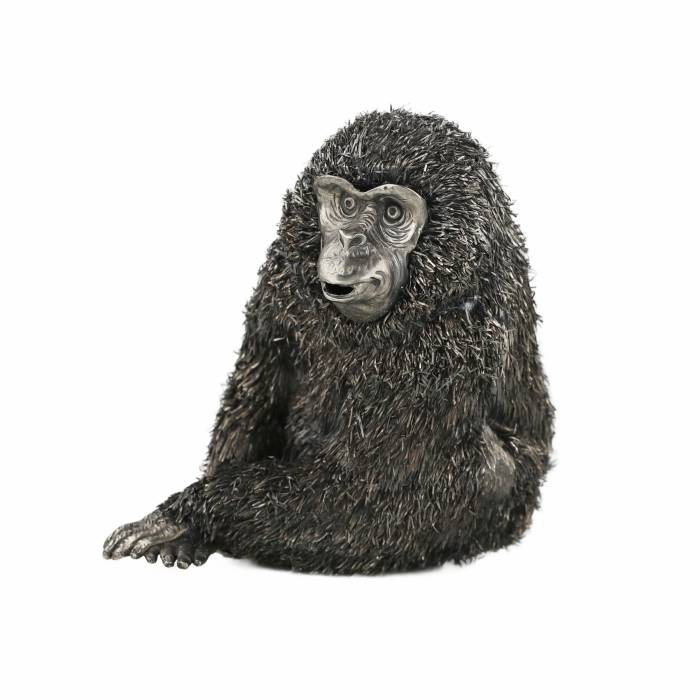 Silver figurine Monkey. Mario Buccellati. Italy 20th century. 