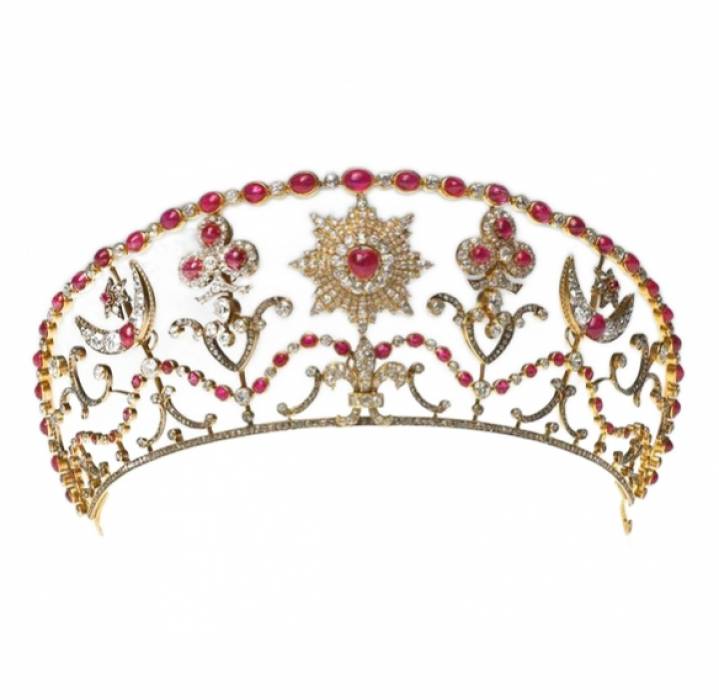 Firm K.E. Bolin Golden Diadem. Small Crown of the House of Romanov. Russia, Saint Petersburg