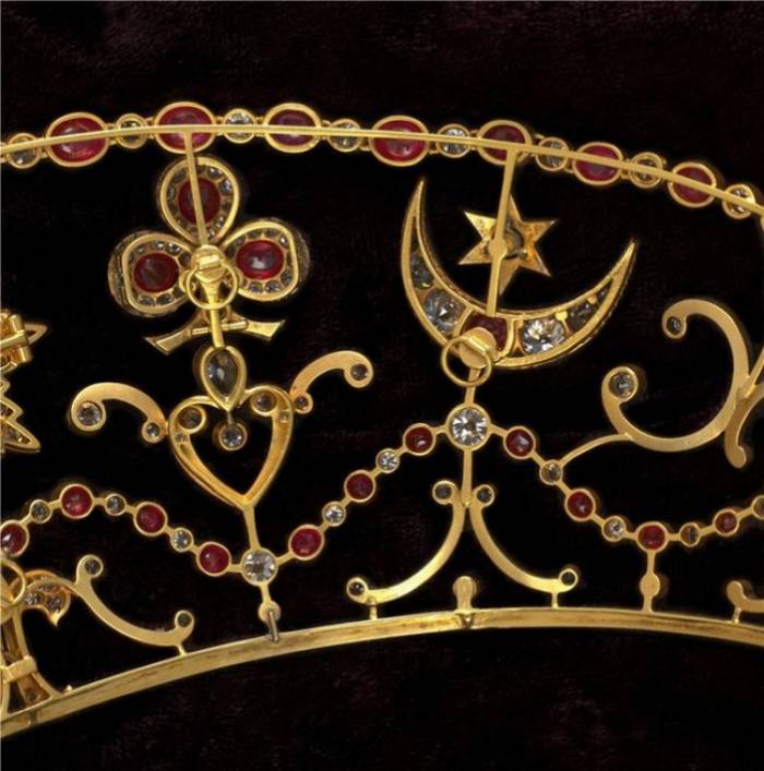 Firm K.E. Bolin Golden Diadem. Small Crown of the House of Romanov. Russia, Saint Petersburg