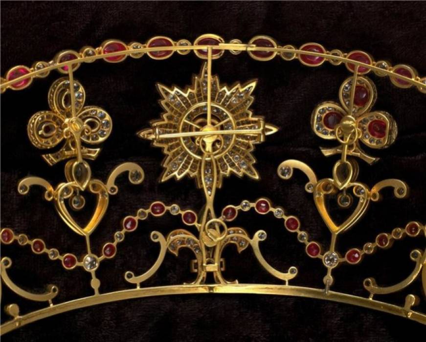 Firm K.E. Bolin Golden Diadem. Small Crown of the House of Romanov. Russia, Saint Petersburg