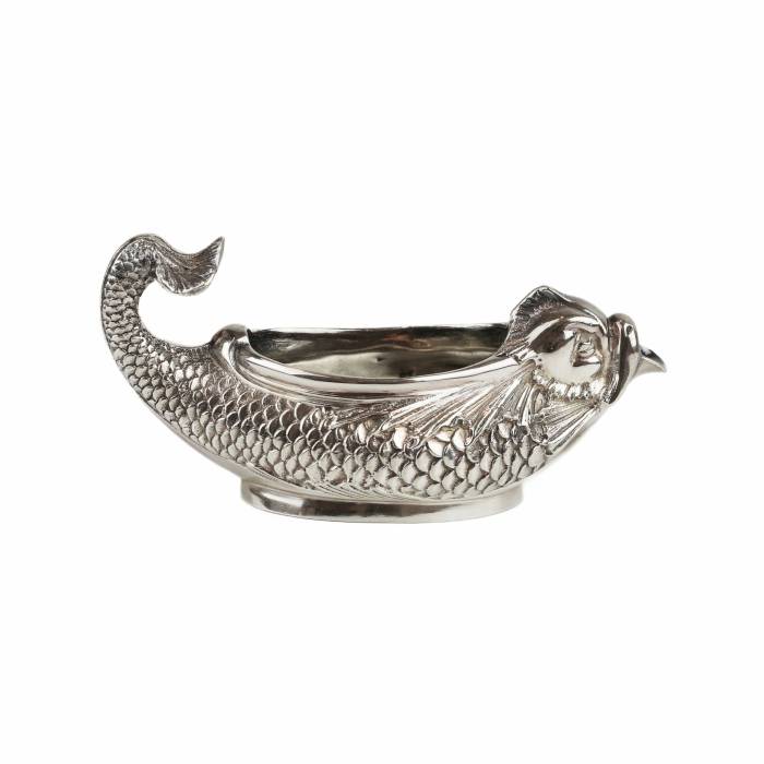 Tiffany & Co. Pot à lait en argent en forme de poisson. 20e siècle 