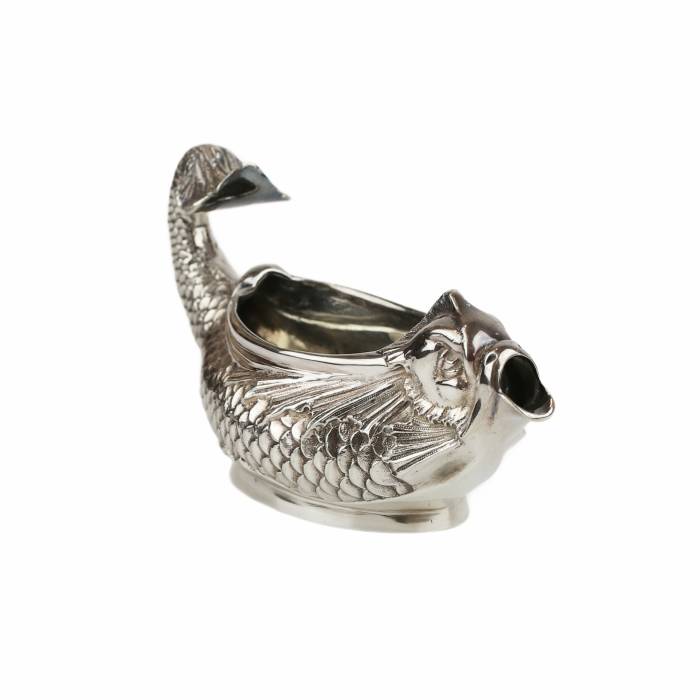 Tiffany & Co. Pot à lait en argent en forme de poisson. 20e siècle 