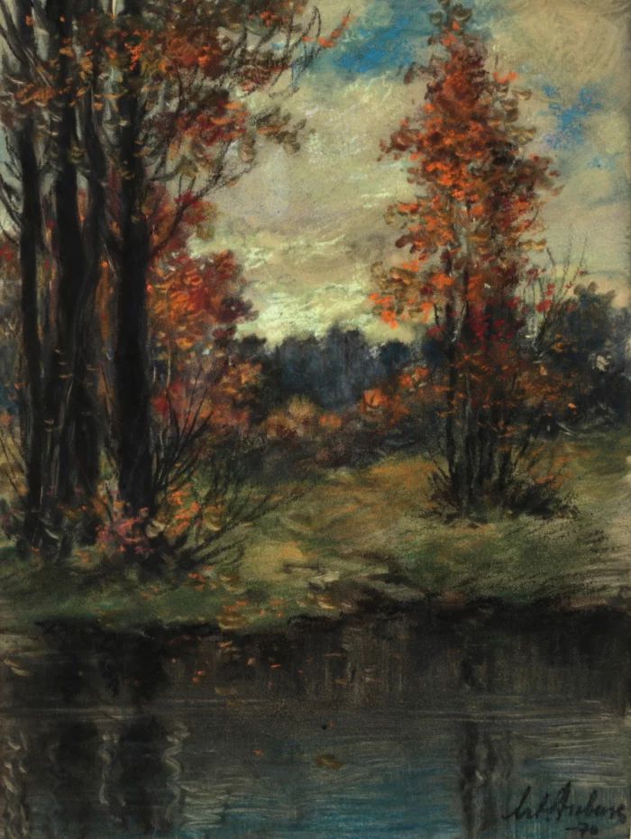Arthur Duburs. Autumn landscape. 