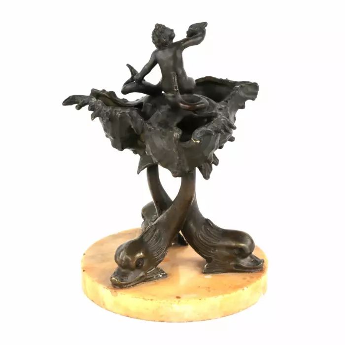 Bronze cabinet miniature - "Allegory of the water element". 