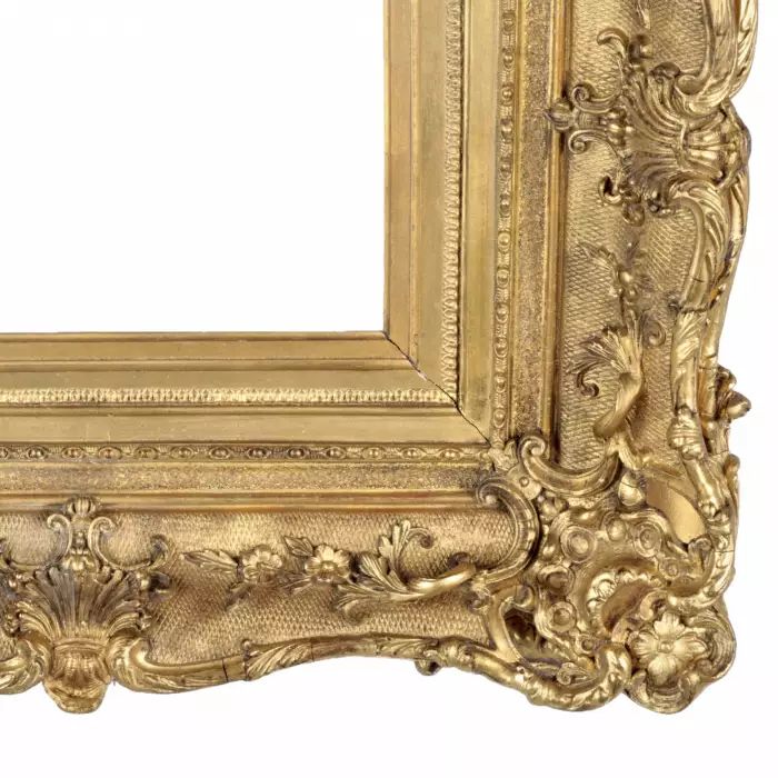 Wooden frame in Louis XV style.