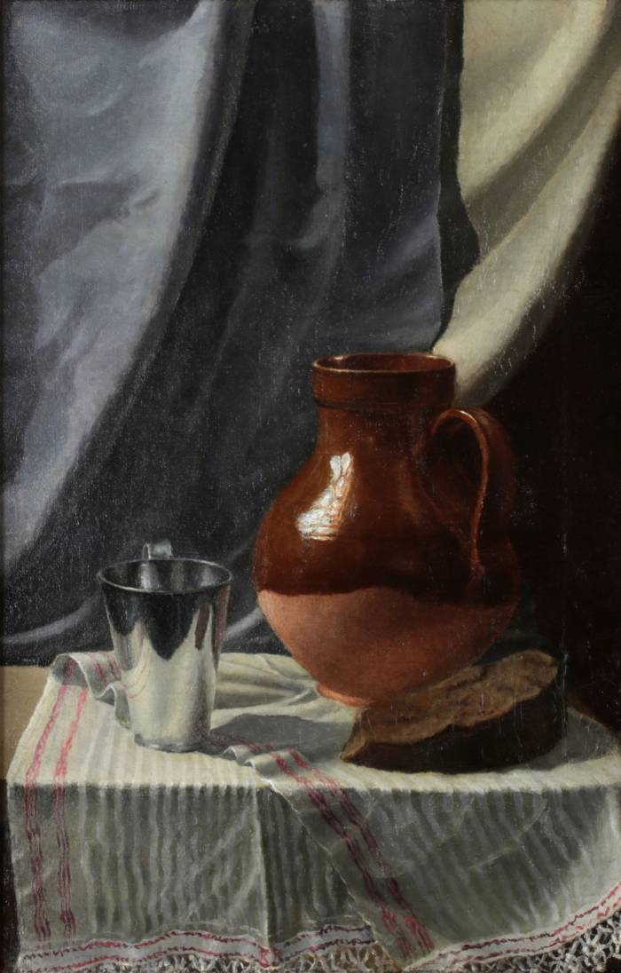 Painting Still life with a jug. Konstantin Ronchevsky. 