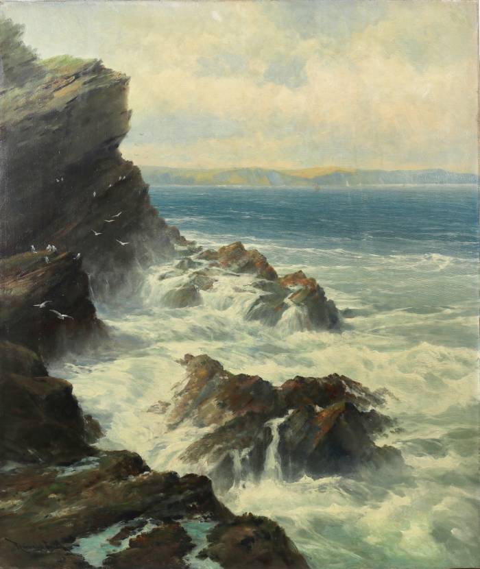 Pair of seascapes. REGINALD SMITH (1855-1925). England. 