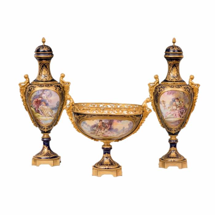 Porcelain set. Sevres. 19th century.