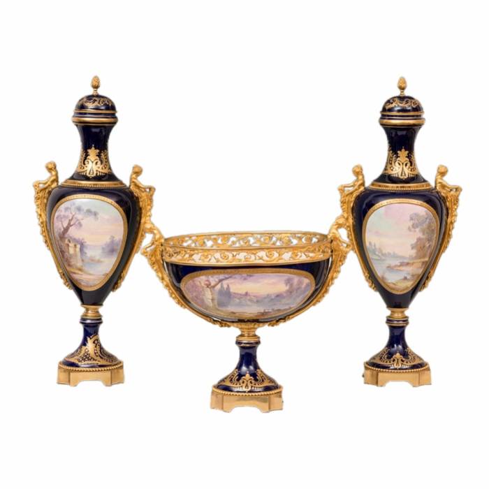 Porcelain set. Sevres. 19th century.