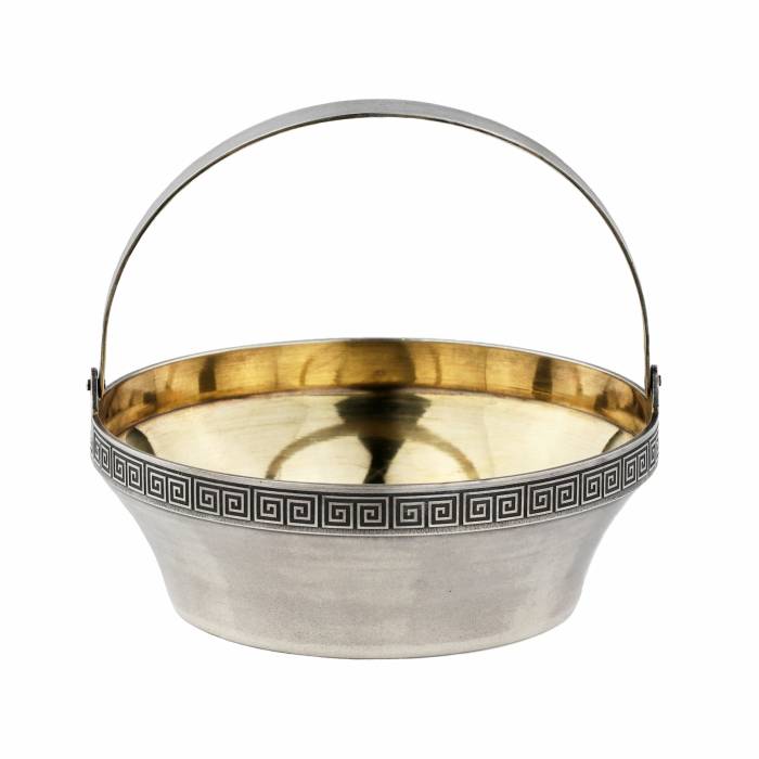 Silver sugar bowl with handle, 3rd Tallinn Jewelry Factory. 1970-80 
