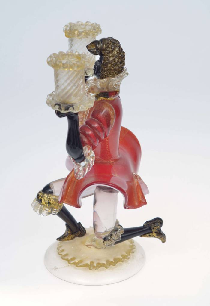 Murano glass figurine  candlestick