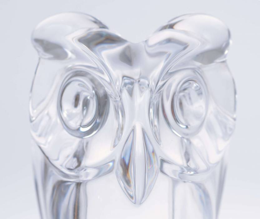 Glass design object Owl