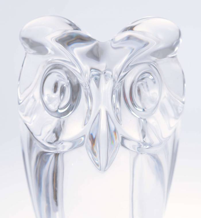 Glass design object Owl