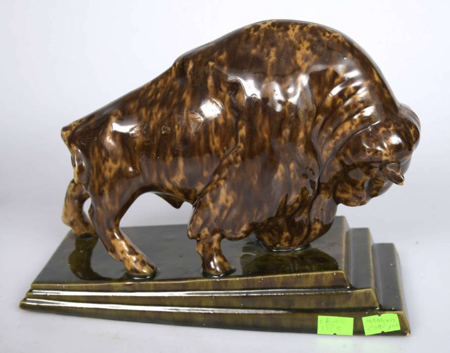 Ceramic figure Bull