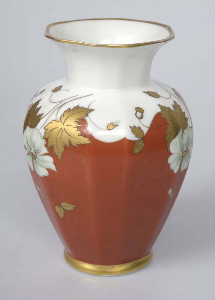 Painted porcelain vase