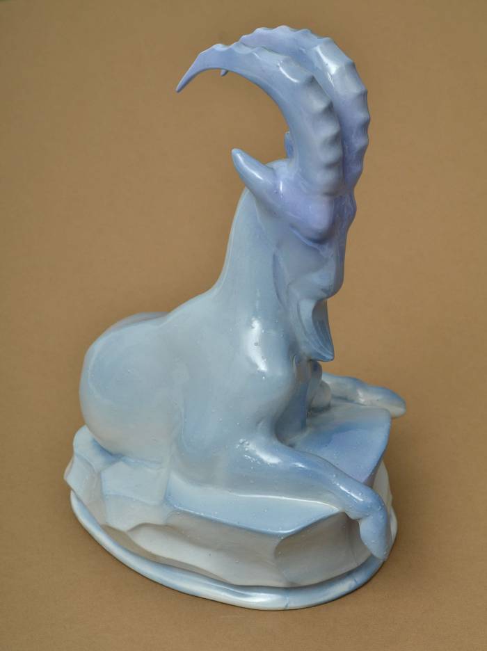 Porcelain figurine Mountain goat