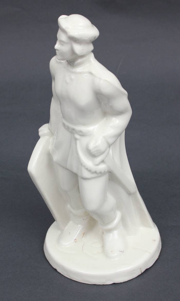 Porcelain figure Lacplesis