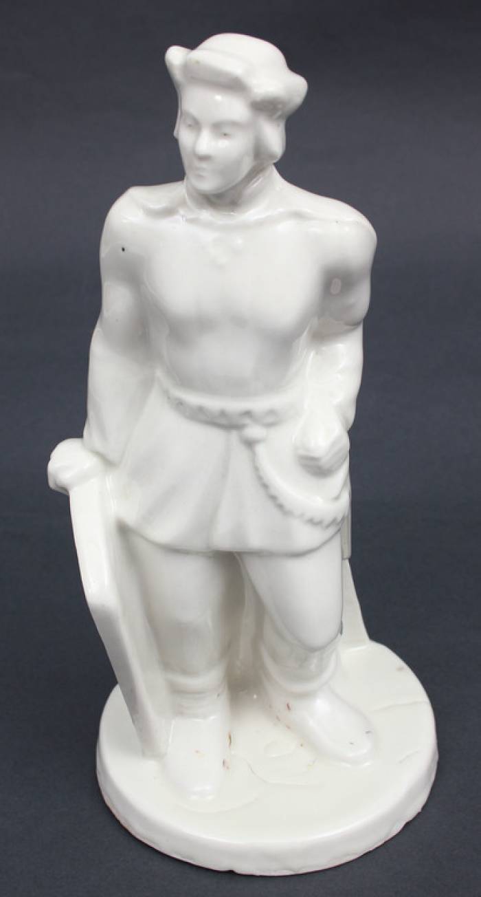 Porcelain figure Lacplesis