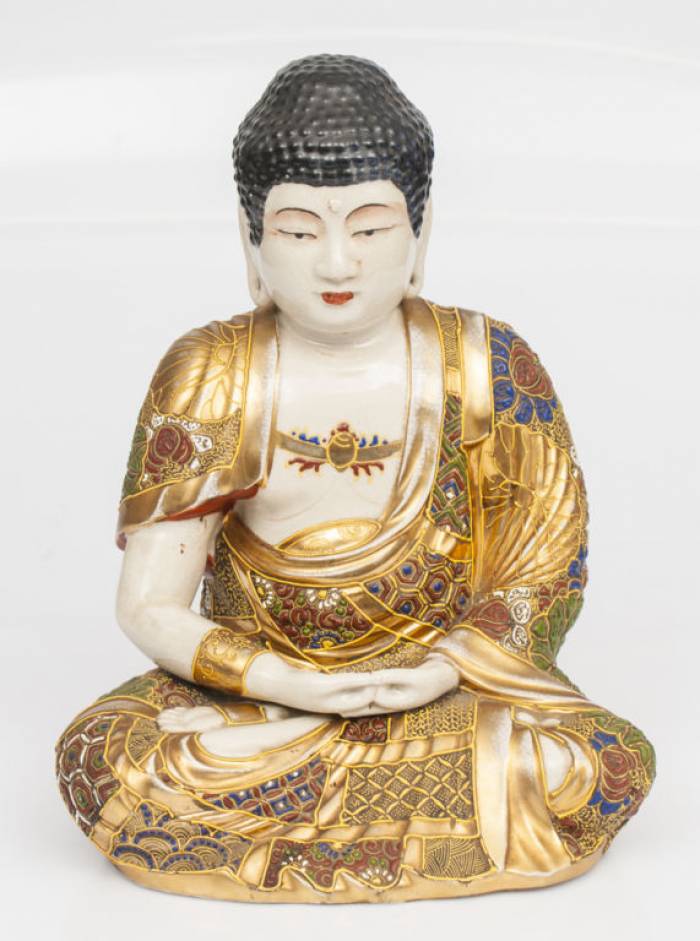 Statuette de Bouddha en porcelaine 