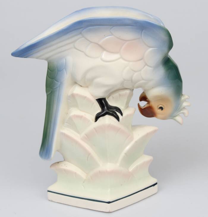 Porcelāna figūriņa-vāze Papagailis 