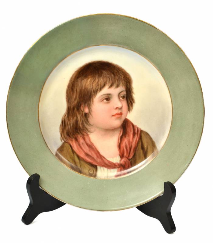 French porcelain plate by Wilhelms Timms (1820-1895)