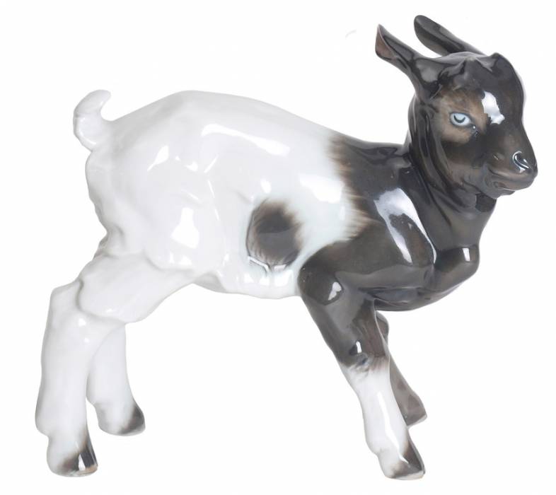 Porcelain figurine Goat