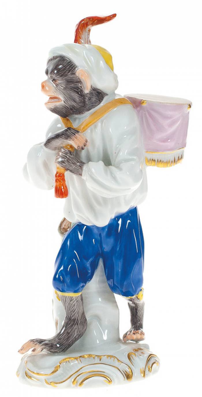 figurine en porcelaine singe 