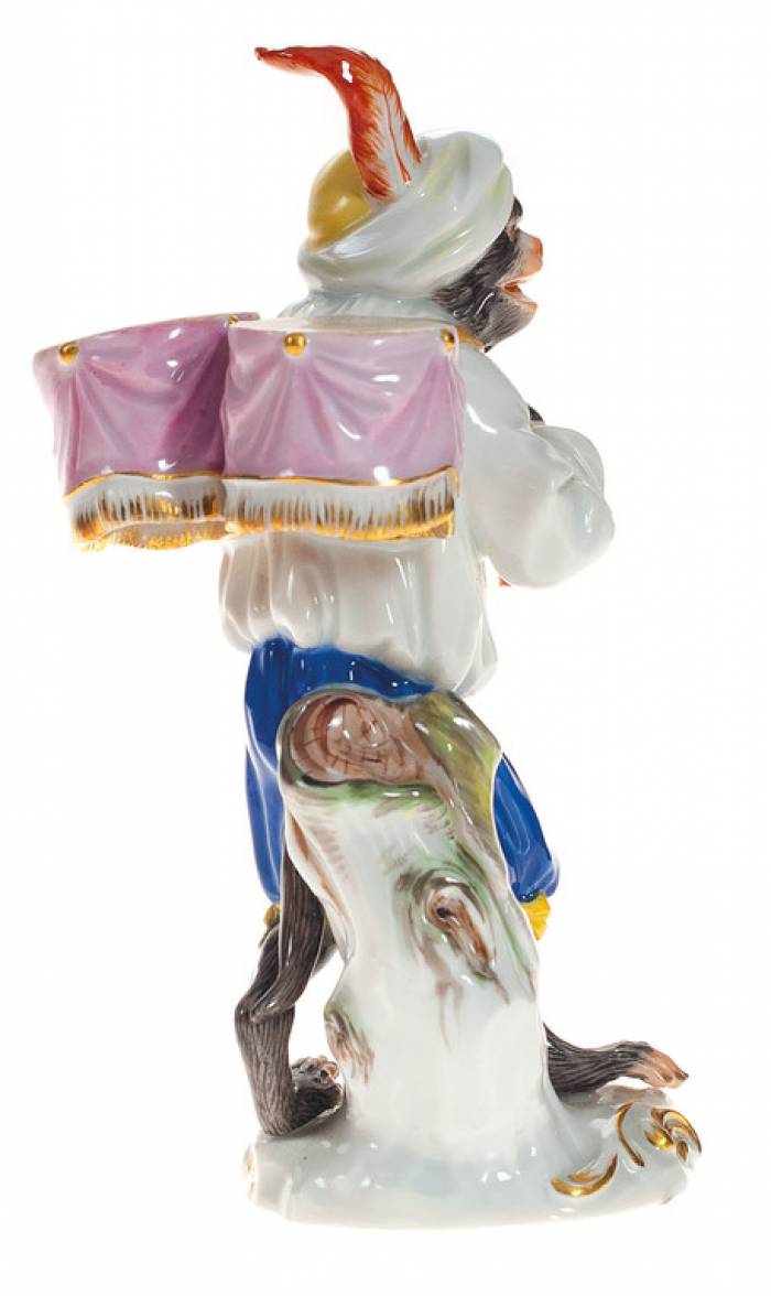 figurine en porcelaine singe 