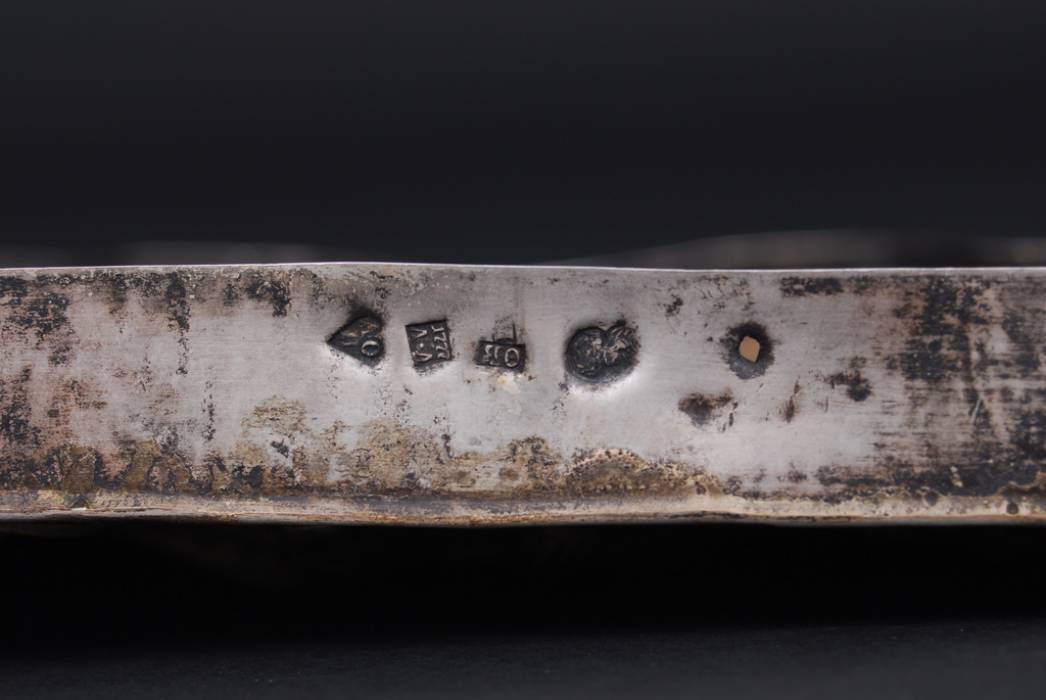 Guilded silver fragment of Bible silver case