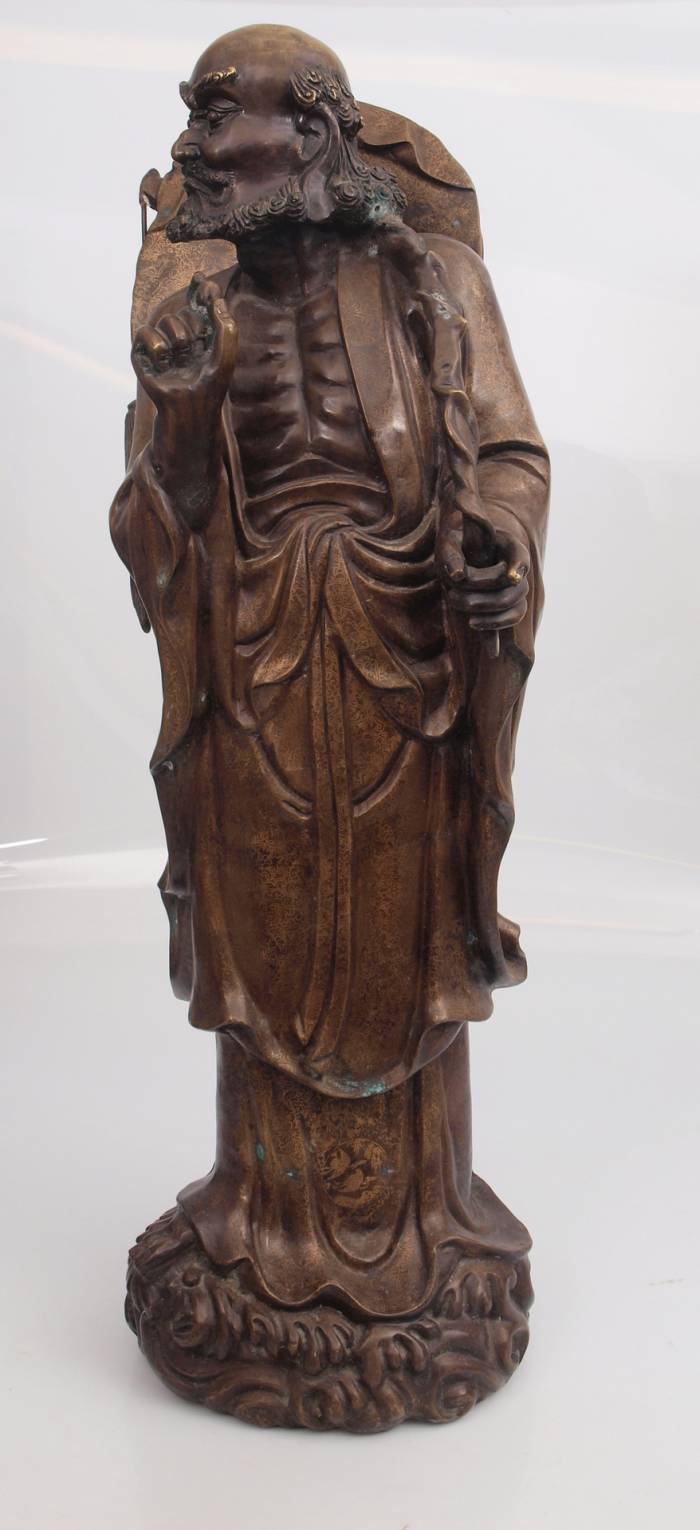 Statue en bronze de Bodhidharma 