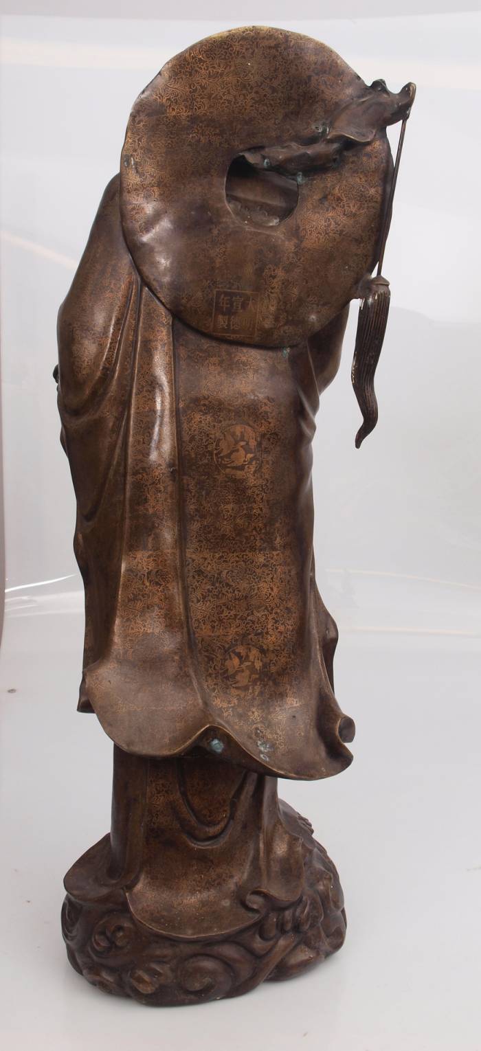 Bronze figure of Bodhidharma