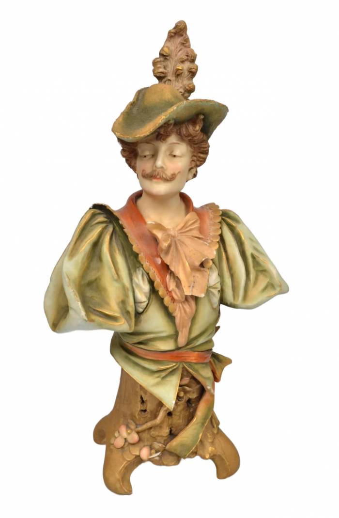 Figurine en porcelaine Buste masculin 