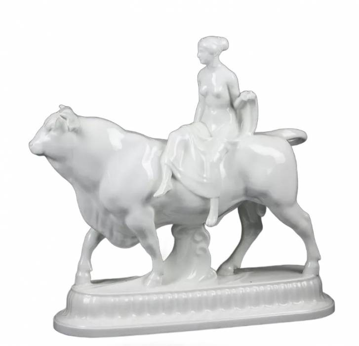 Figurine en porcelaine KPM L&39;enlèvement d&39;Europal 