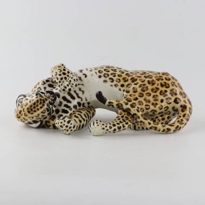 Nymphenburg Leopard Amidou by Hans Behrens, 1960s Germany