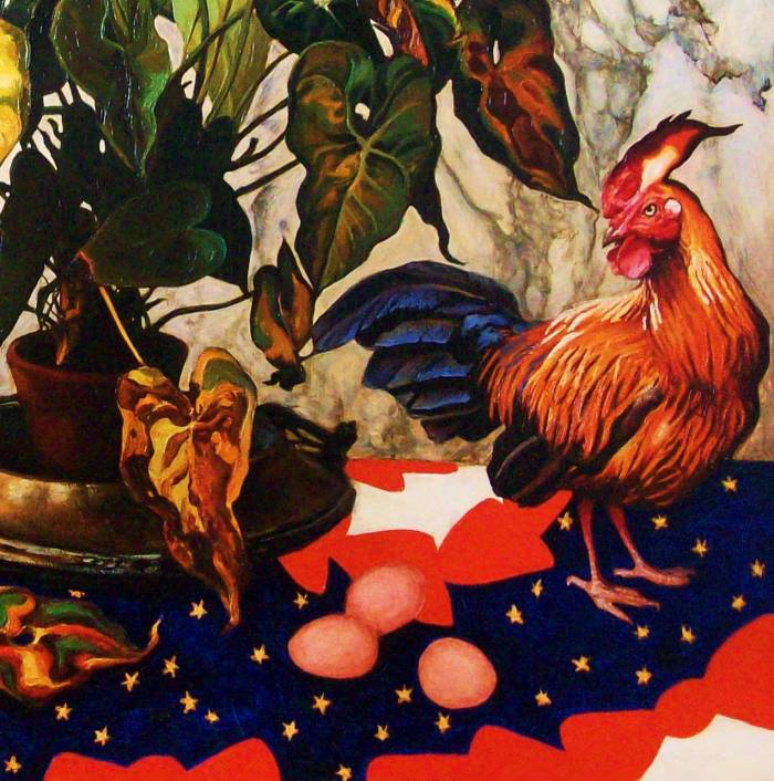 Still life with a cock