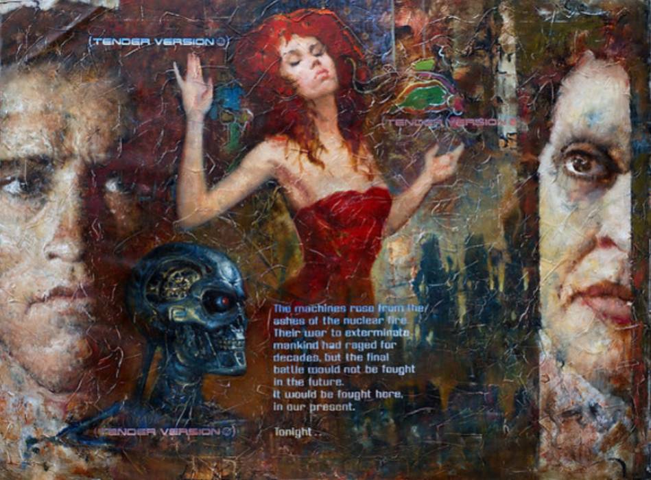 Giclée print on canvas, Last song of Ginger, 2023, by Kartashov Andrey, Russia, 21st century. 1 of 250 limited prints.