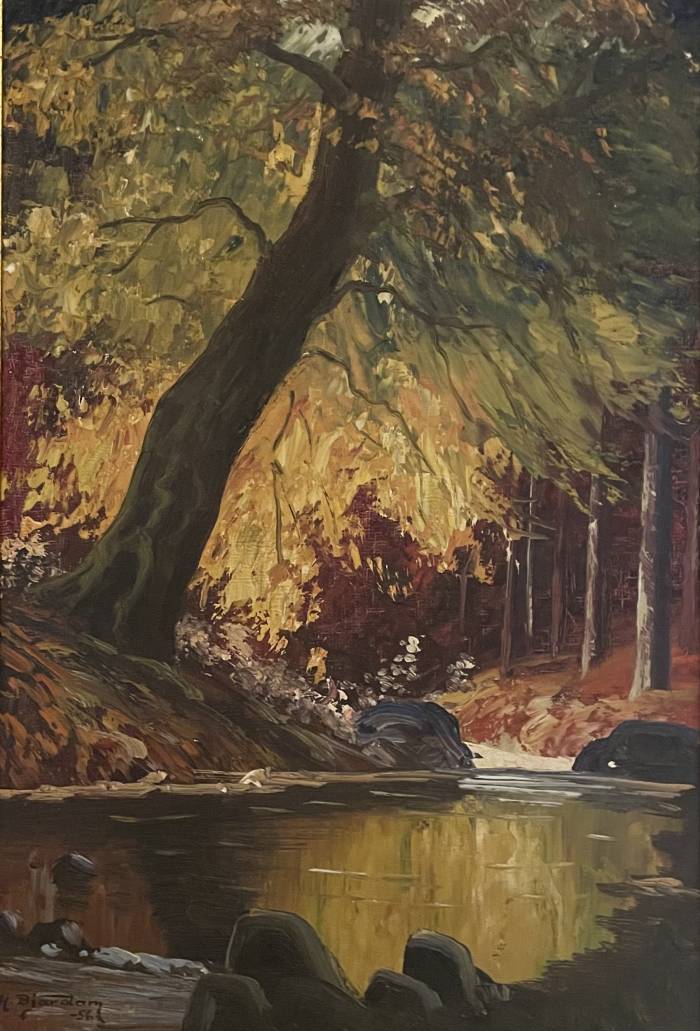 Autumn Landscape, Scandinavian School, Mid-20th Century.