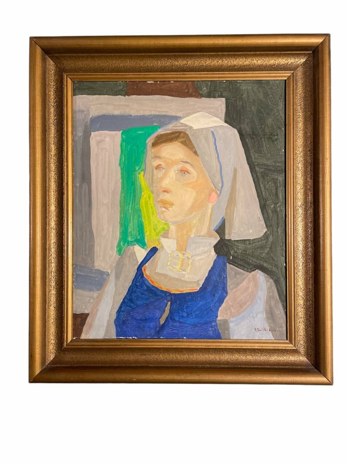 Frithjof Smith-Hald (1909-1989) – Portrait de femme, début du XXe siècle 