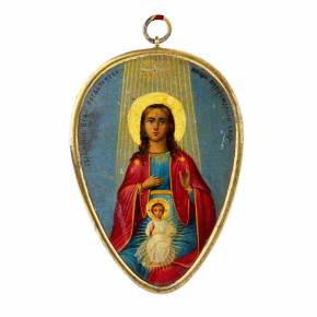 L`image de la Mère de Dieu, la Representante à la naissance des enfants. Saint-Petersbourg, dernier quart du XIXe siècle. 
