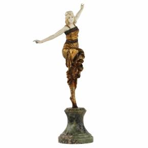 Bronze figure Russian dancer. Paul PHILIPPE 1920 